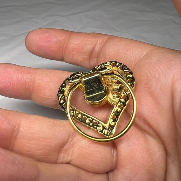 Vintage Gold Tone Scarf Clip - Picture 4 of 7